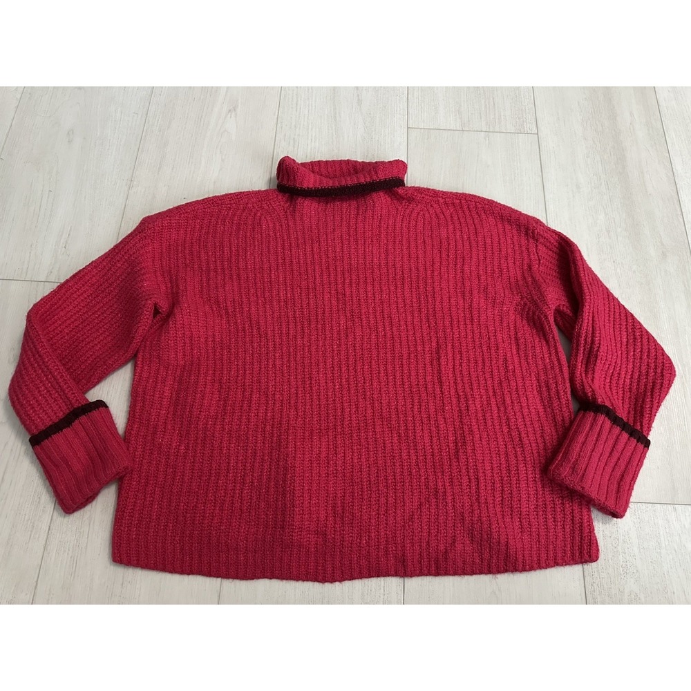 Maeve Anthropologie Turtleneck Sweater Sz 1X Pink